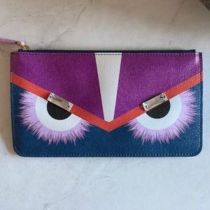 Fendi Monster zip pouch
